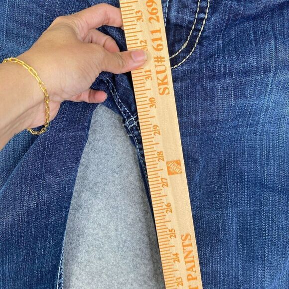 Silver Jeans Frances 22 Dark Wash Flare Jeans Size 29 x 31 Western (30x30) - Picture 5 of 13